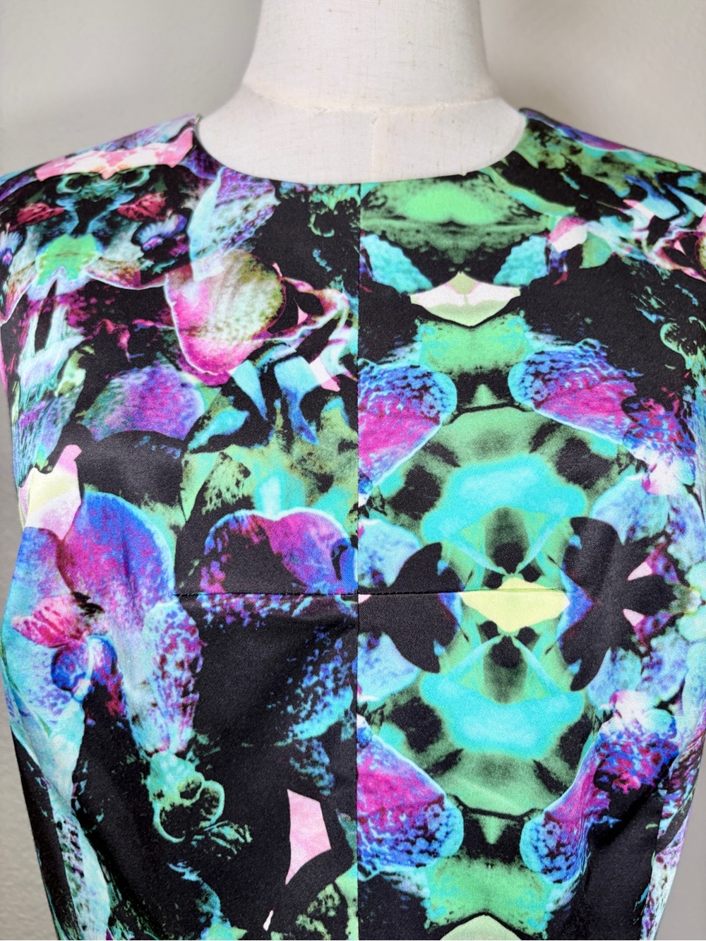 MILLY Coco Orchard Printed Sheath Dress Size 12 - Picture 4 of 10